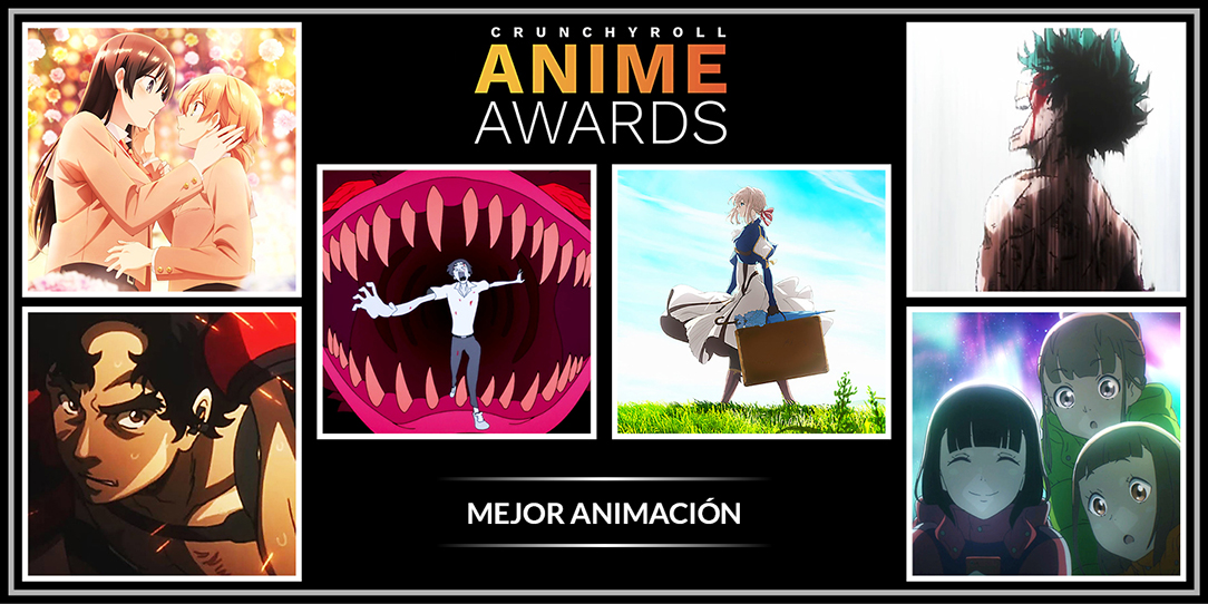Crunchyroll Anime Awards | Nominados a Mejor animación.