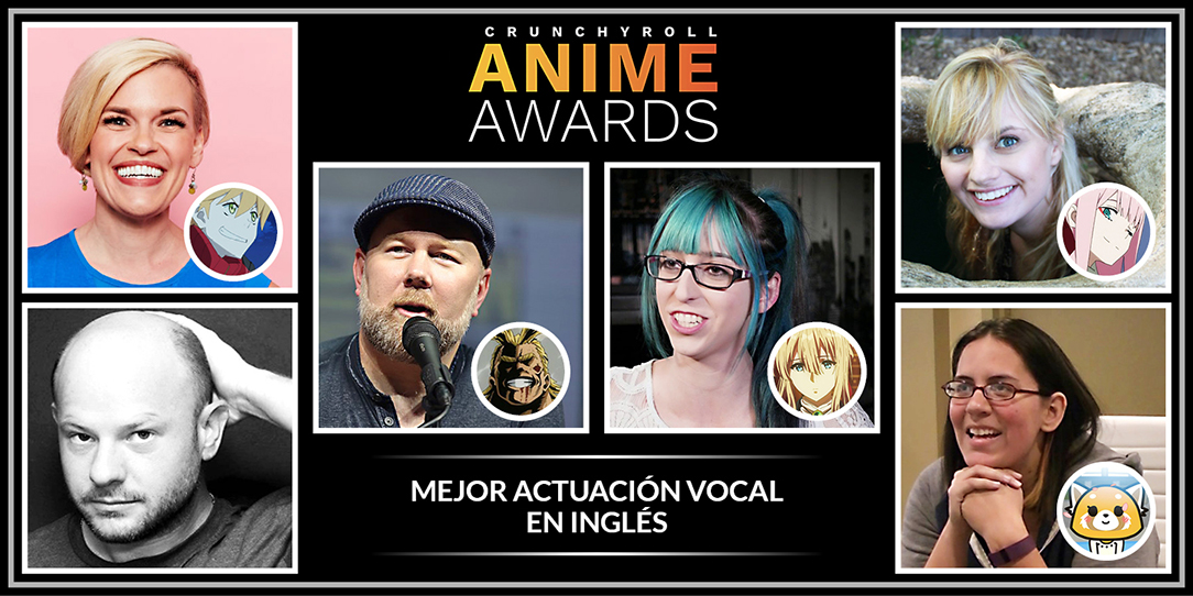 Crunchyroll Anime Awards | Nominados a Mejor actuación vocal en inglés.